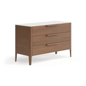 Комод Piega 3 ящика дуб каштановый матовый
